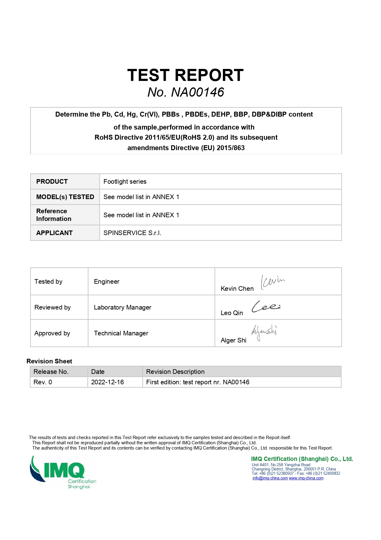 No. NA00146